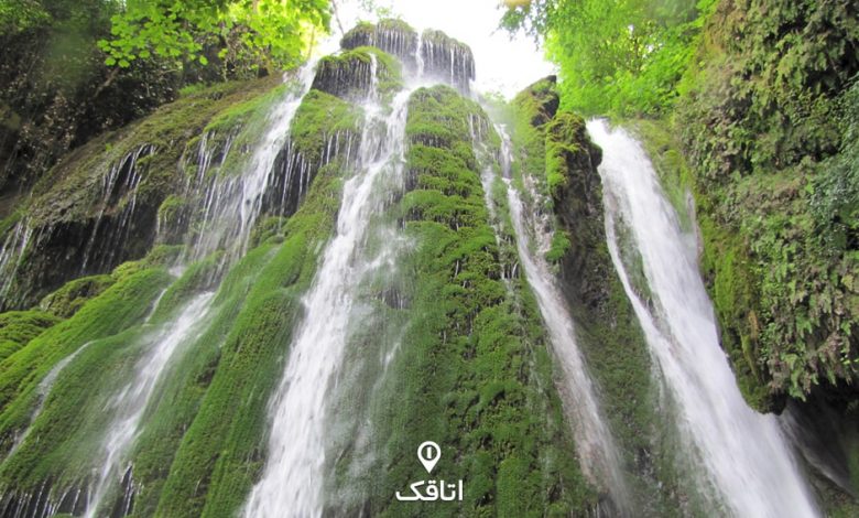 آبشار کبود‌وال | تنها  آبشار خزه‌ای ایران