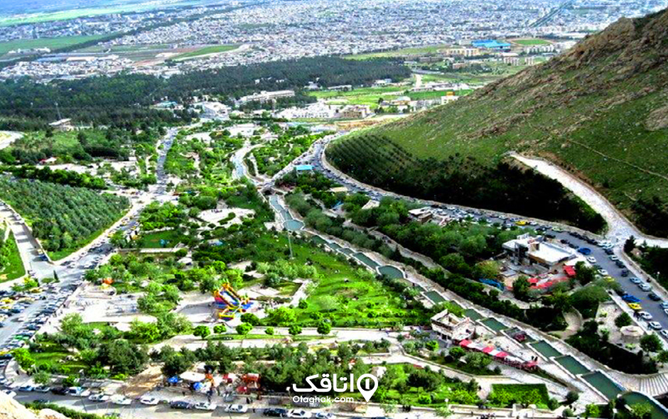 نمای شهر کرمانشاه از پارک کوهستان
