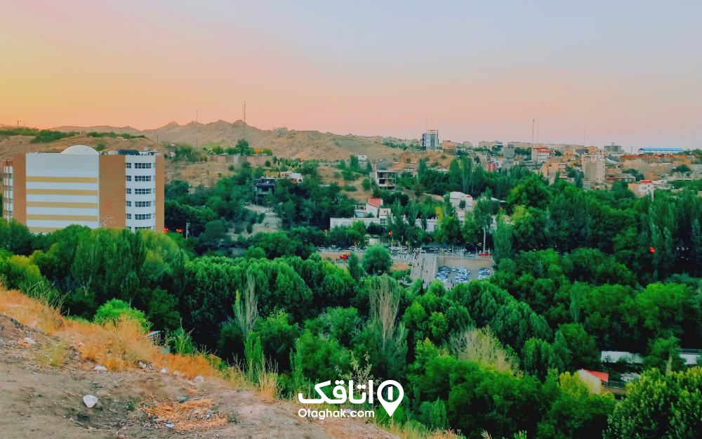 نمای طرقبه مشهد از دور