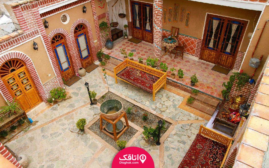 نمایی از یک اقامتگاه بوم گردی ارزان