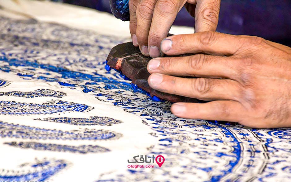 تولید پارچه ای با استفاده از هنر قلم کاری