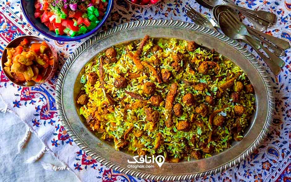 کلم پلو شیرازی از غذاهای محلی استان فارس