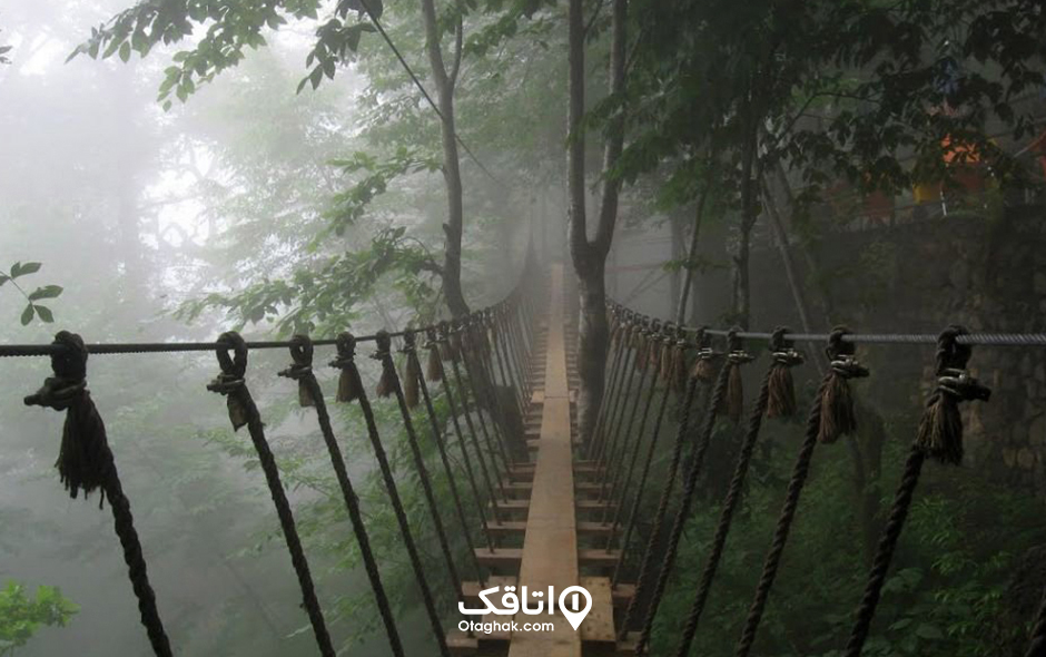پل عابر پیاده معلق رامسر