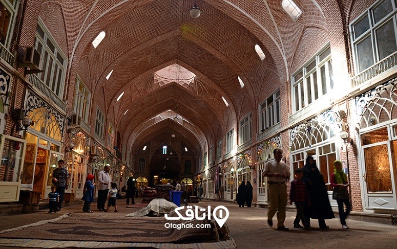 بازار قدینی ساخته شده با آجر و خشت در شهر مرند