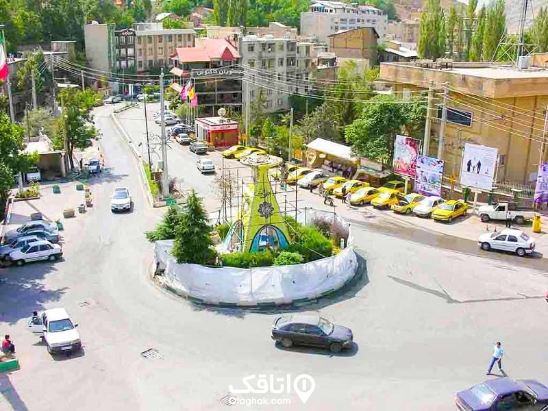 نمای بالا از میدان فشم