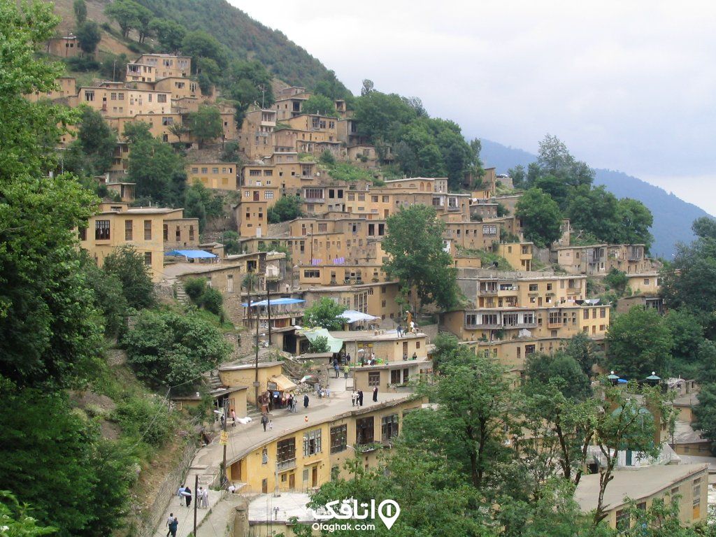 خانه های گلی و پله کانی روستای ماسوله