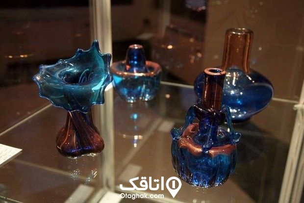 ظروف شیشه تراش داده شده با هنر شیشه‌گری