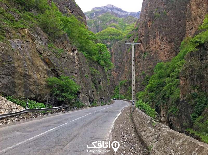 مسیر دسترسی به نوشهر