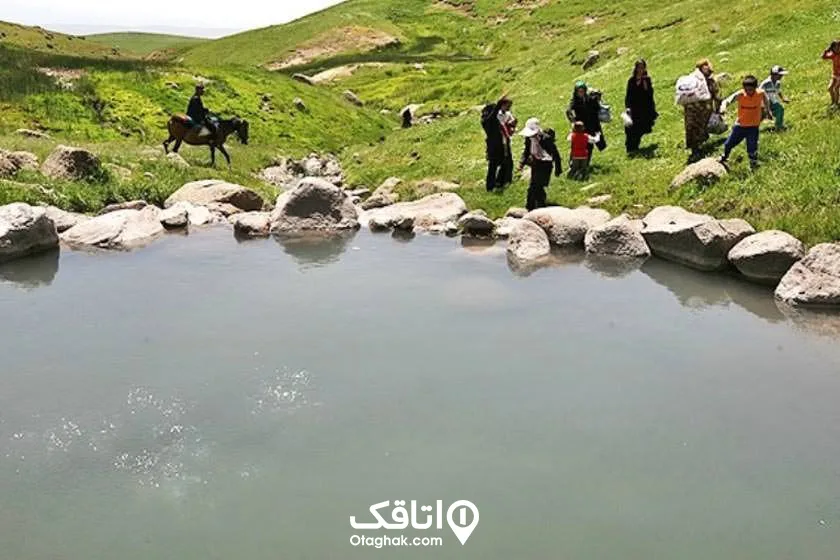 چشمه آبگرم ماستخور جاهای دیدنی رودبار