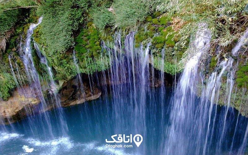 آبشار هریجان در جاده چالوس از جاهای دیدنی ایران