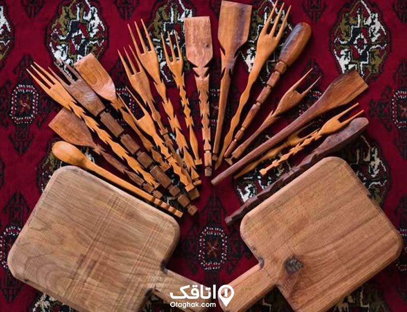 صنایع چوبی از سوغات و صنایع دستی صومعه سرا
