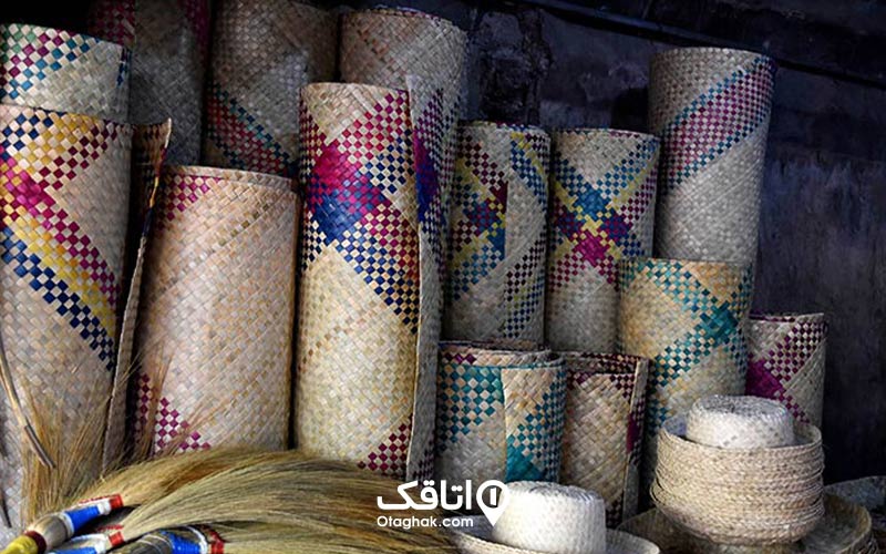 بامبو بافی از سوغات و صنایع دستی سنگر