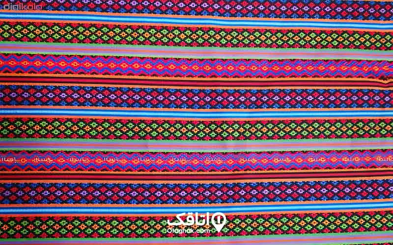 جاجیم چند رنگ از دستباف های اهالی شمال ایران