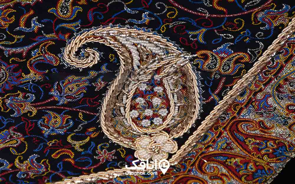 هنر سرمه دوزی روی پارچه