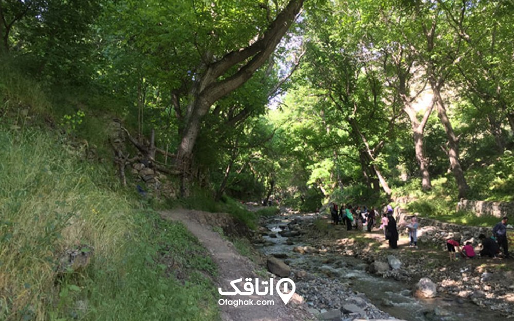 رودخانه‌ روستای سرسبز سنج کردان