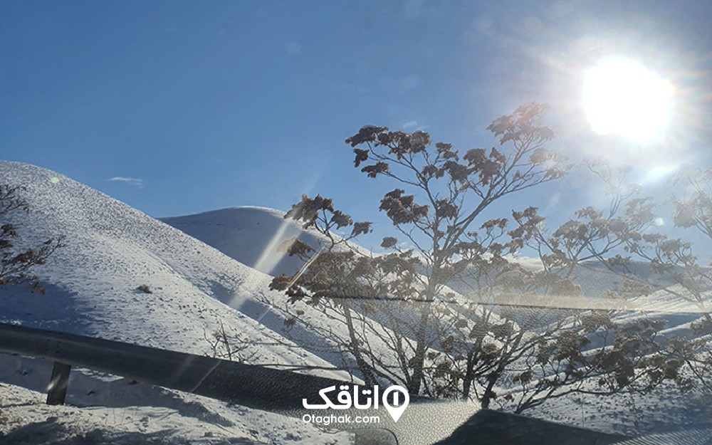 روستای بزغان تهران در برف