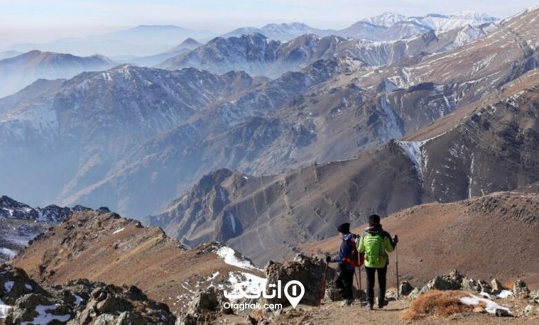 چند کوهنورد در کوه های اظراف تهران