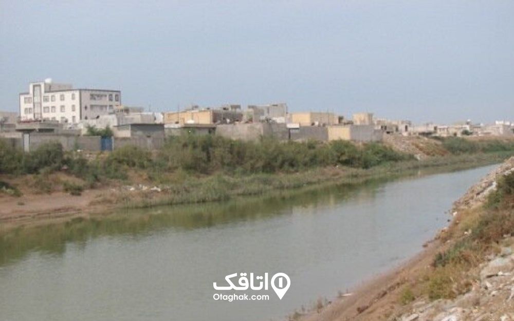 رودخانه دره گچی در بندر گناوه