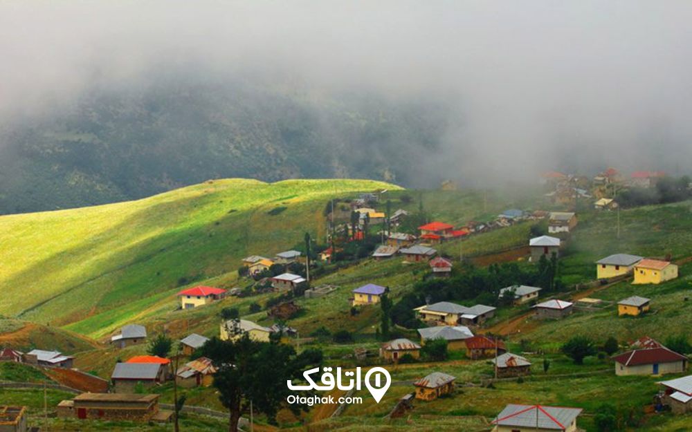 ییلاق جواهردشت با اقیانوسی از ابر پوشانده