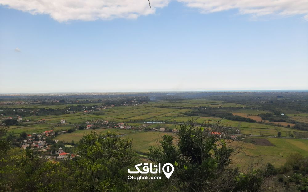 طبیعت روستای تابستان نشین از نمای بالا