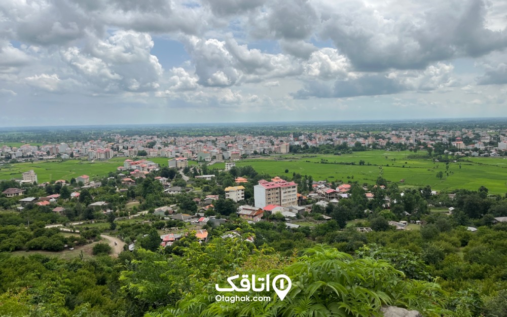 نمایی از شهر ماسال از بام سبز آن