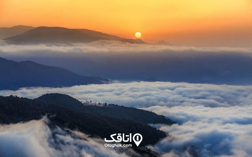 دریاچه ابر فیلبند از مکان های دیدنی مازندران