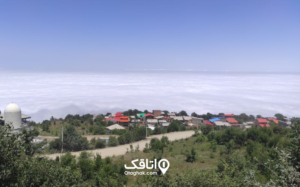 اقیانوس ابر در روستای درازنو 