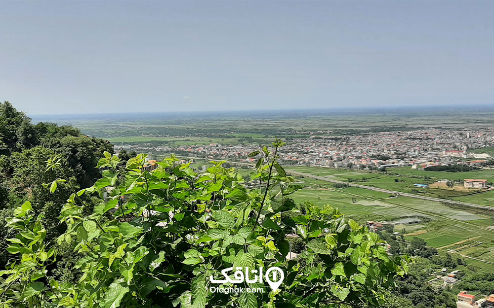 نمای شهر لنگرود از لیلاکوه