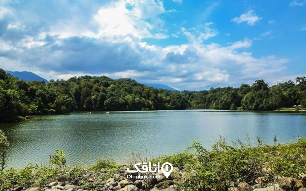 دریاچه الیمات از جاهای تفریحی مازندران