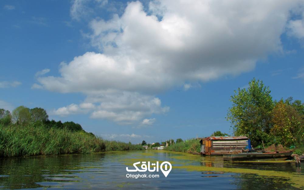 منظره زیبای تالاب انزلی 