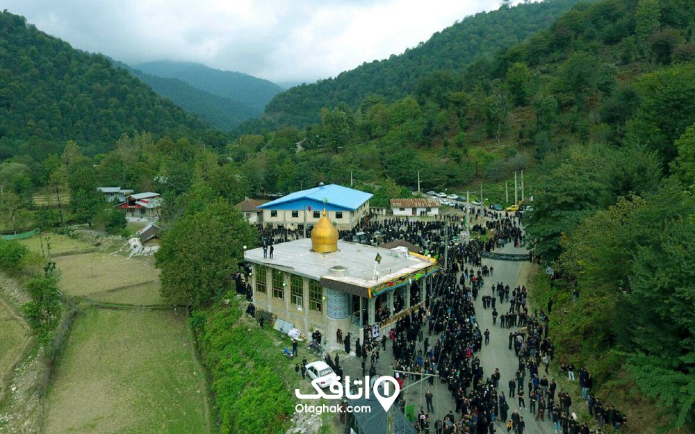 نمایی روحانی از امامزاده شفیع شاندرمن ماسال