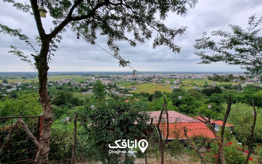 نمای شهر ماسال از بام سبز ماسال