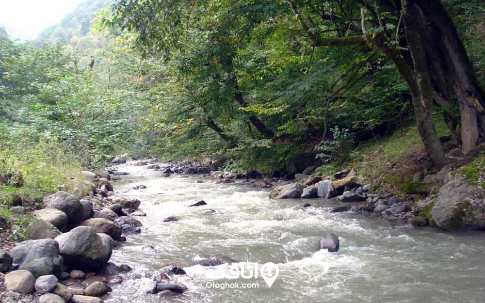 رودخانه خروشان و زیبای خالکایی در ماسال