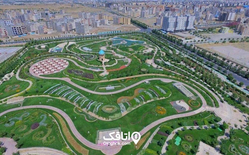 باغ مینیاتوری مشهد از نمای بالا
