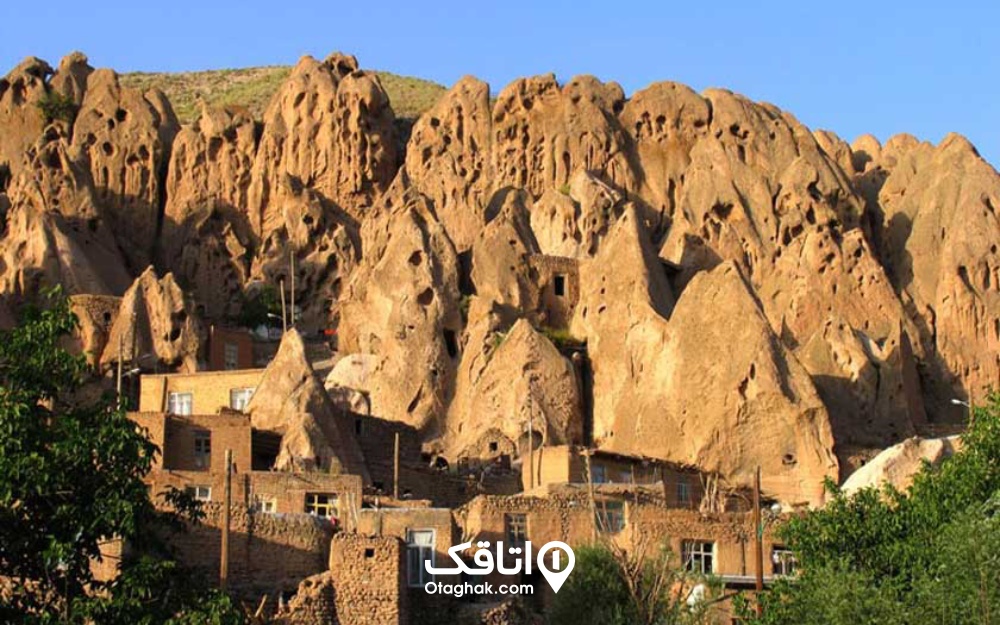 نمایی از روستاهای اطراف مراغه در روز