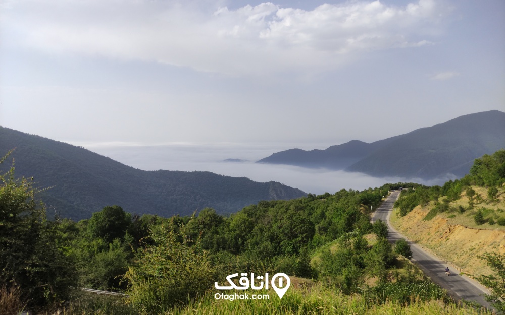 نمایی از جاده شاهرود به گرگان در روز