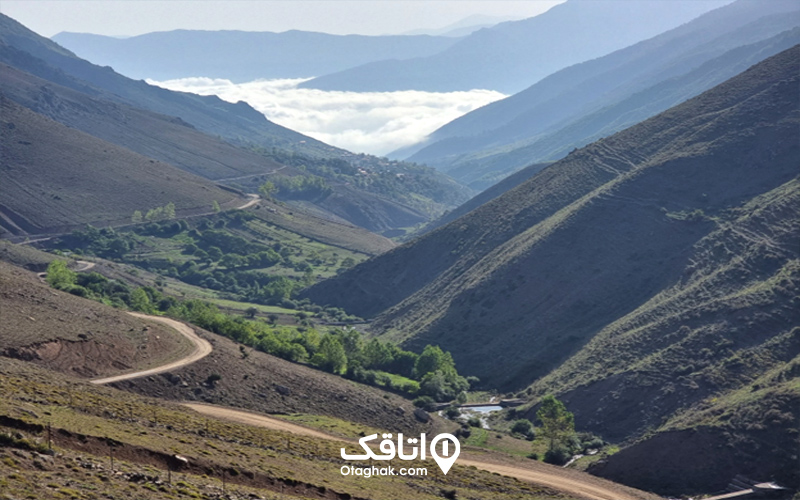 مسیر دسترسی به روستا فشکور