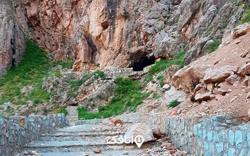 مسیر دسترسی به غار یخ مراد