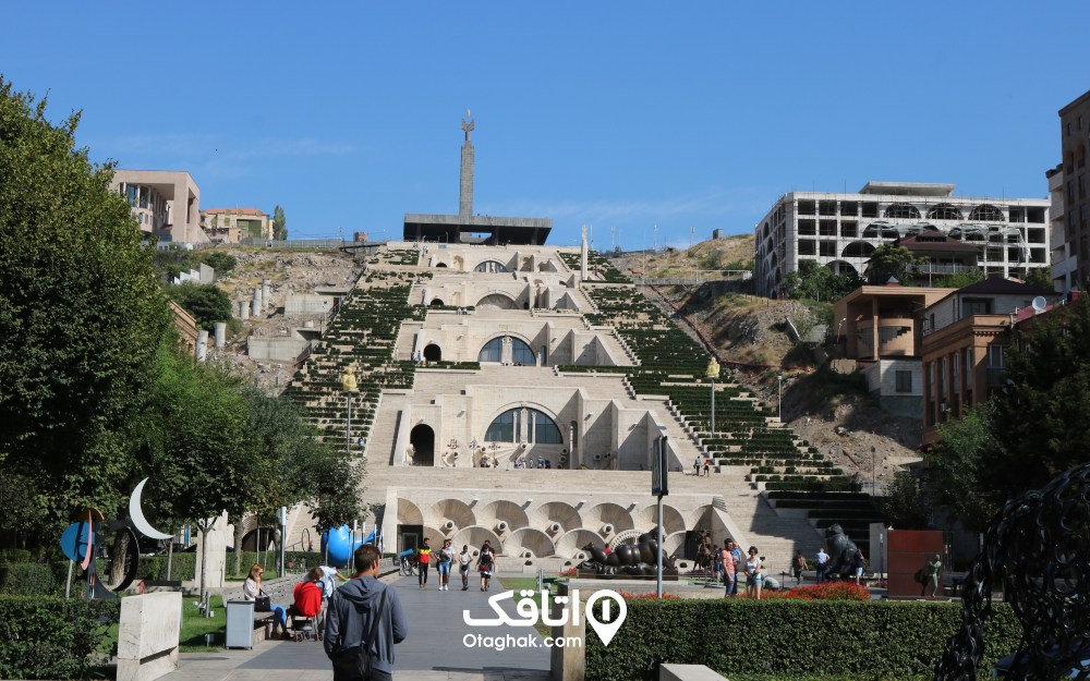 نمایی از یک روز شلوغ در کاسکاد ایروان