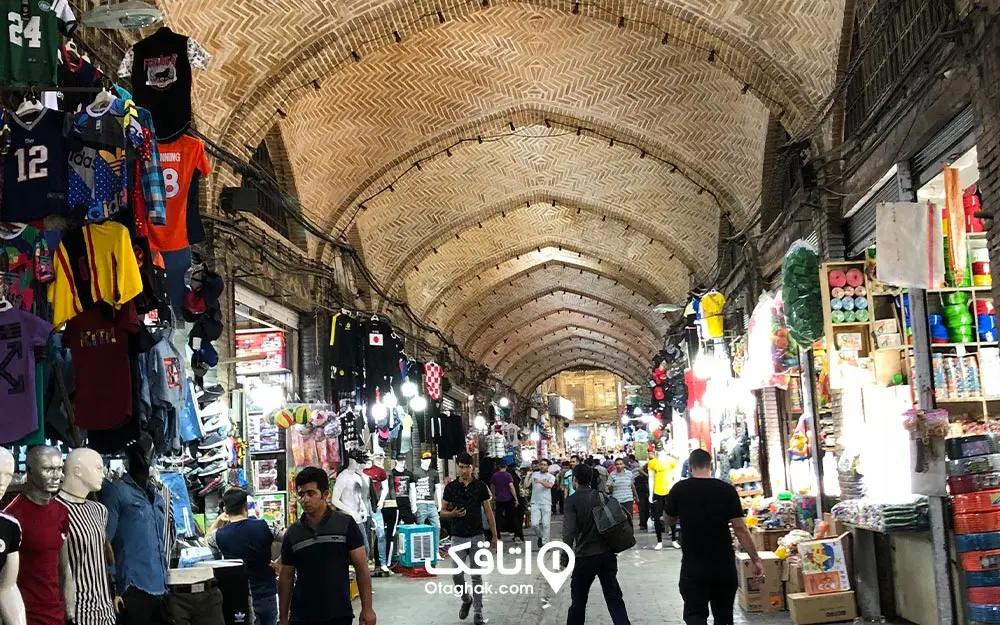 مغازه‌های بازار حضرتی چه می‌فروشند.