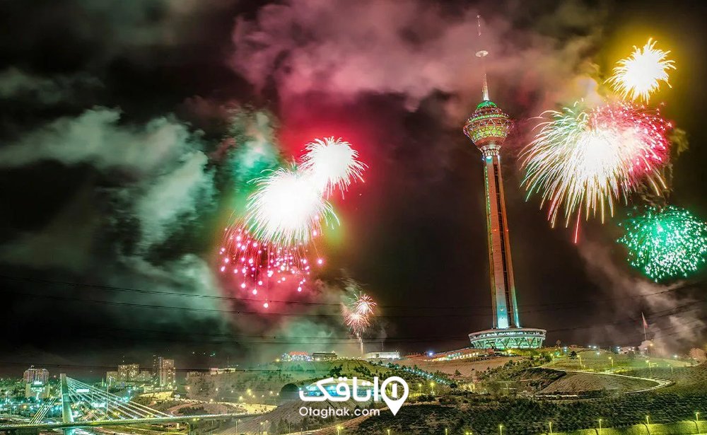 برج میلاد در شب
