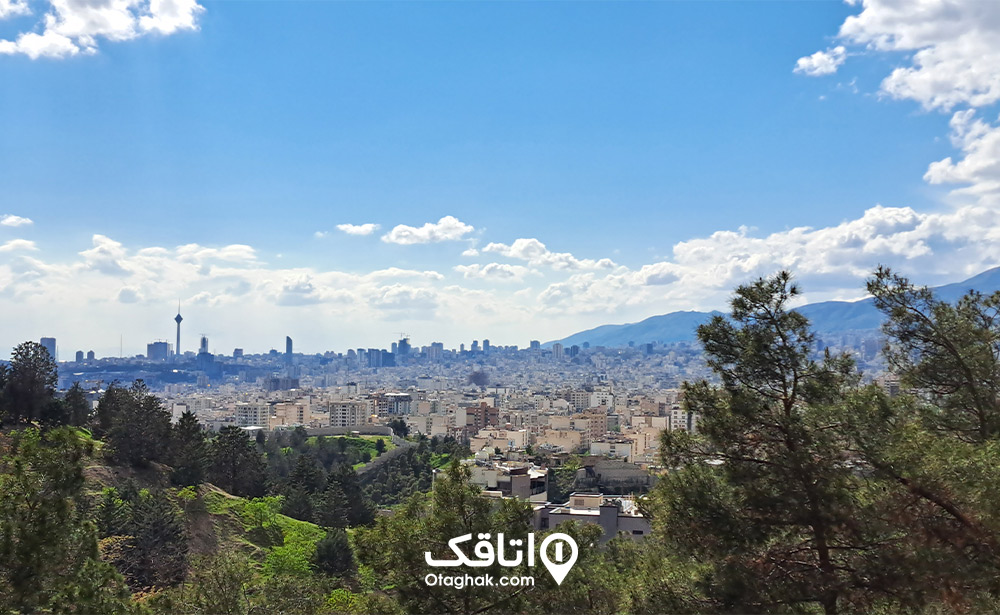 تماشای تهران از پارک جنگلی لویزان