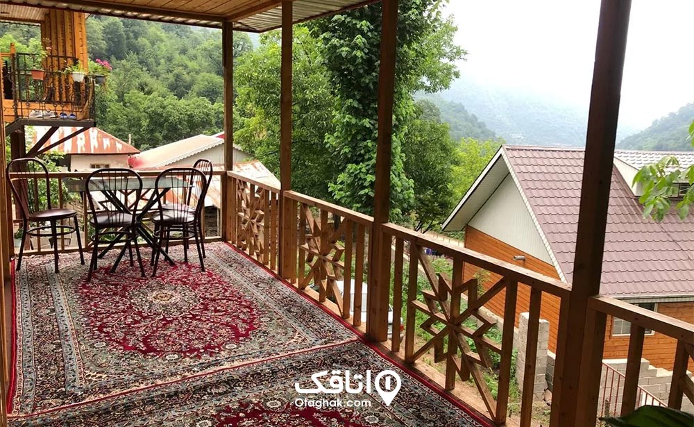 کلبه چوبی دوبلکس جنگلی در ماسال