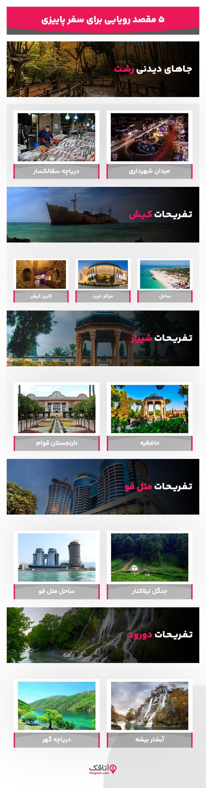 بهترین شهر ایران برای مسافرت در پاییز
