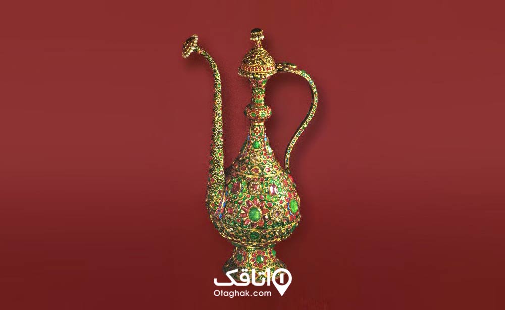 آفتابه جواهرنشان قاجار