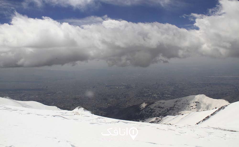 مشاهده منظره و اسکی